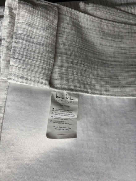 Photo of free 4 white and gray curtain panels (Shoreline) #2