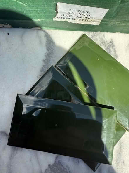 Photo of free Box of approx 44 green metro tiles (Brixton Hill SW2) #2