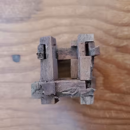 Photo of free Tiny wood puzzle toy (broken) (Ann Arbor Northwest Side) #1