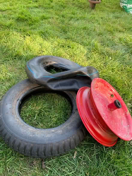 Photo of free 14inch wheelbarrow wheel (Loose, Maidstone) #1