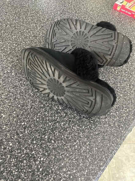 Photo of free Black suede Uggs slippers (Northwest Livonia) #4