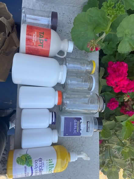 Photo of free Clean glass and plastic containers (Oakland) #1