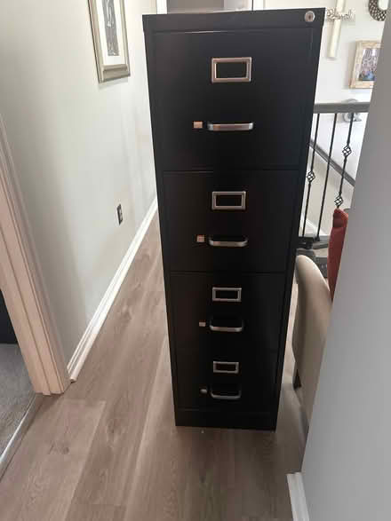 Photo of free File cabinet- lockable 4 drawers (Ashburn Village) #1