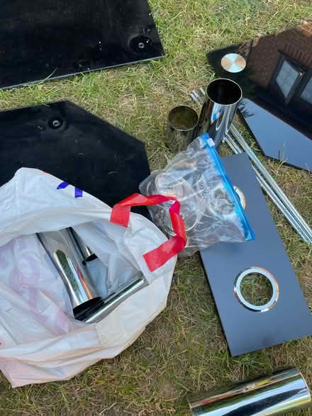 Photo of free Tv stand black glass- disassembled (Hatch Warren RG22) #2