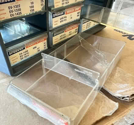 Photo of free Stackable small parts storage (Foster & California Ave) #2