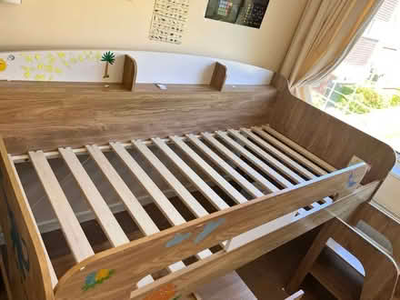 Photo of free Argos - Mid Sleeper Bed Frame + Memory foam mattress (River Thames TW18) #1
