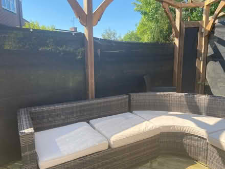 Photo of free Rattan corner garden seat (Orpington) #3