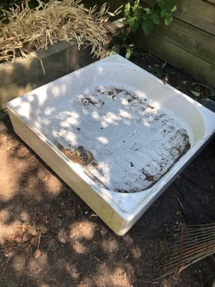 Photo of free Ceramic shower basin - for garden? (Streatham SW16) #1