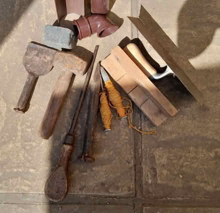 Photo of free old builders tools & guttering (Elworth CW11) #2