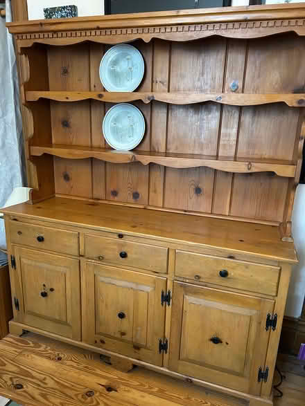Photo of free Pine Buffet/Hutch (Chelsea Green) #1