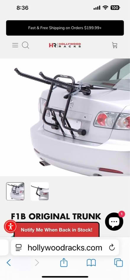 Photo of free Trunk Bike Rack (Just north of Old Scottsdale) #1