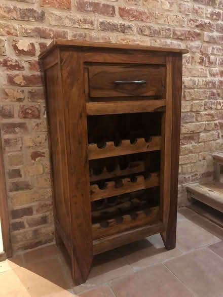 Photo of free Wooden butcher block / wine rack (Great Bardfield, CM7) #1