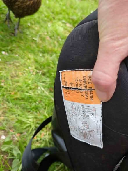 Photo of free Car seat (St thomas, exeter) #2