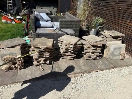 Photo of free Patio slabs 450x450 (Watlington) #1