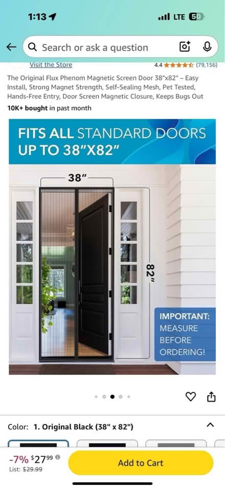 Photo of free Magnetic Screen Door (Silver Spring, Forest Glen NPS) #4