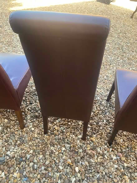 Photo of free 4 x Leather dining chairs (NN7) #4