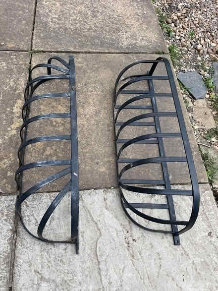 Photo of free 2 metal flower basket holders (Kentwood RG30) #1