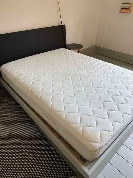 Photo of free Double bed - base and IKEA Mattress (Brixton Hill SW2) #2
