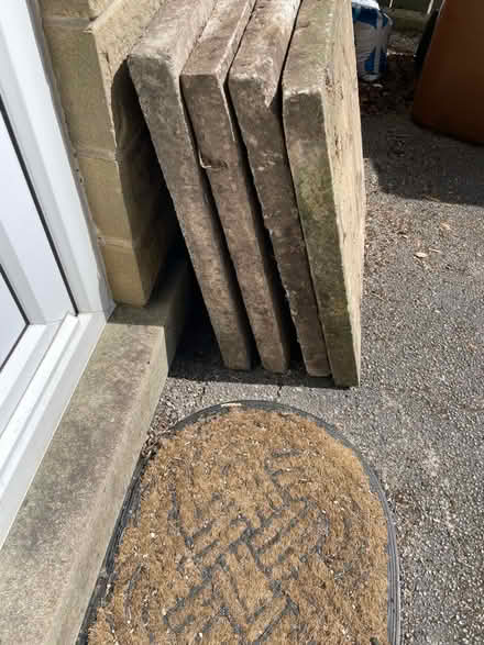 Photo of free Four Used Paving Slabs (Skipton BD23) #3
