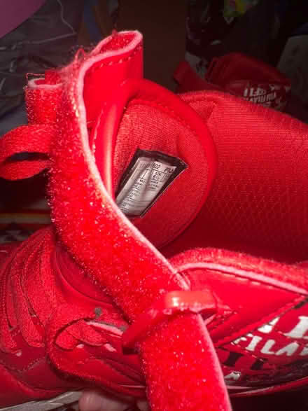 Photo of free Red high tops , 7.5 men’s (12th & passyunk) #3
