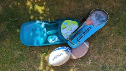 Photo of free Badminton Set / Rugby Balls (Caterham on the Hill CR3) #1