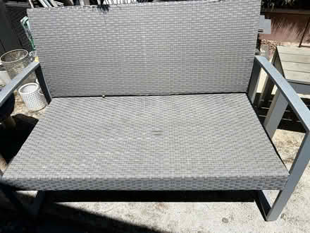Photo of free Outdoor settee and coffee table (Lower westside) #1