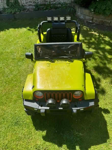 Photo of free 12v Electric ride on green jeep (Gleadless S12) #1