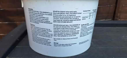 Photo of free Wickes wall tile adhesive 1/4 tub (Lower Sydenham) #2