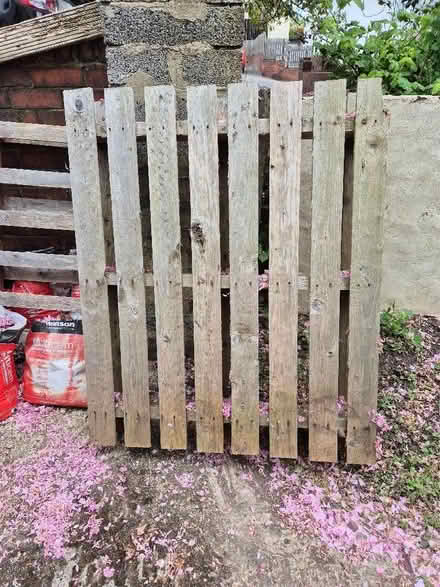 Photo of free Two wooden pallets (Horsforth LS18) #1