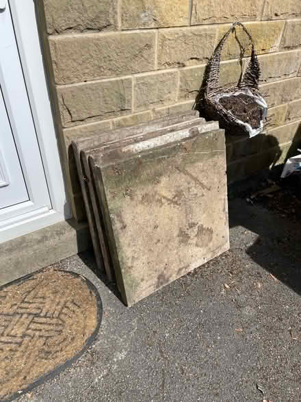 Photo of free Four Used Paving Slabs (Skipton BD23) #1