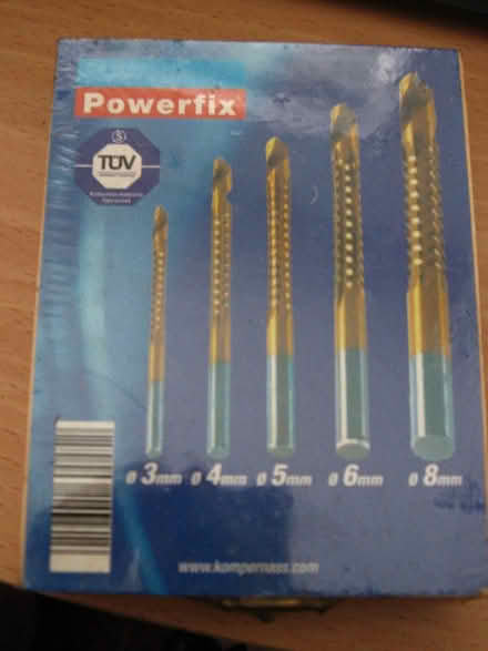 Photo of free Five Piece Titanium Plated Router Drill Set (Coppull PR7) #1