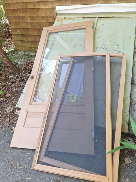 Photo of free Wooden storm doors (Lexington near Wilson Farms) #1