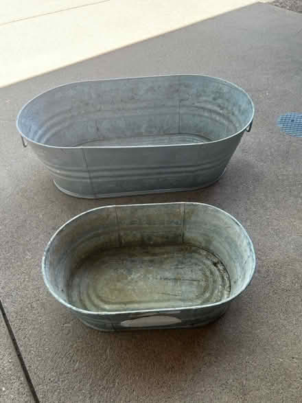 Photo of free Galvanized tubs (Just north of Old Scottsdale) #1