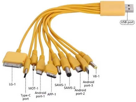 Photo of free 5 one-to-many USB adapter cables (power only) (Caversham RG4) #1