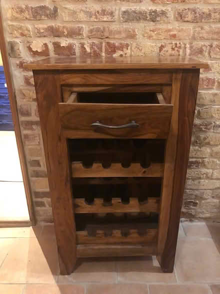 Photo of free Wooden butcher block / wine rack (Great Bardfield, CM7) #4