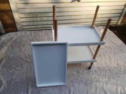 Photo of free Wheeled white wooden triple tray (W5 Ealing / Montpelier) #4