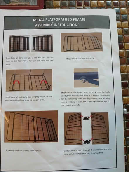 Photo of free double metal bed frame (Mimico south of QEW) #1