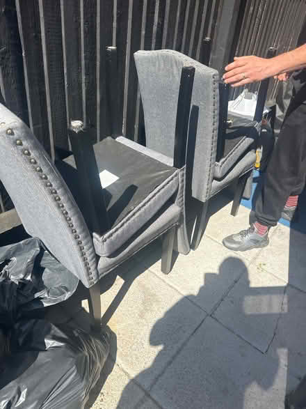 Photo of free 4 wooden chairs (Cr82dr) #1