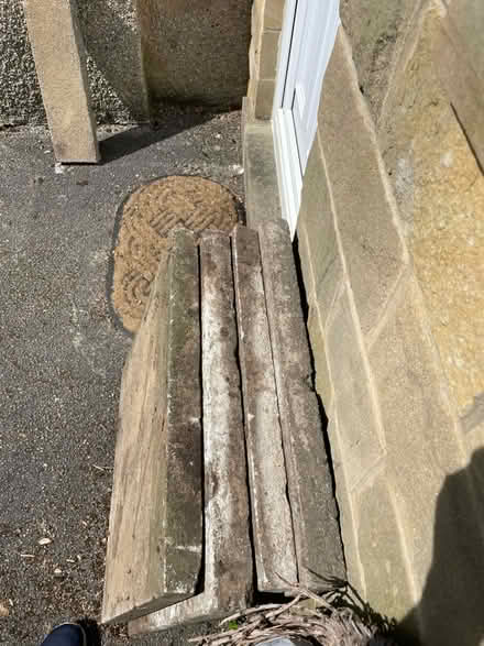 Photo of free Four Used Paving Slabs (Skipton BD23) #2