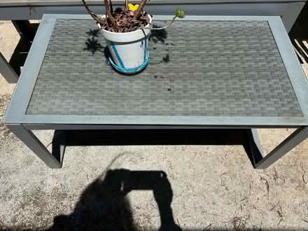 Photo of free Outdoor settee and coffee table (Lower westside) #2