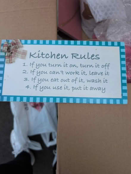 Photo of free Kitchen sign (Gregson Lane PR5) #1