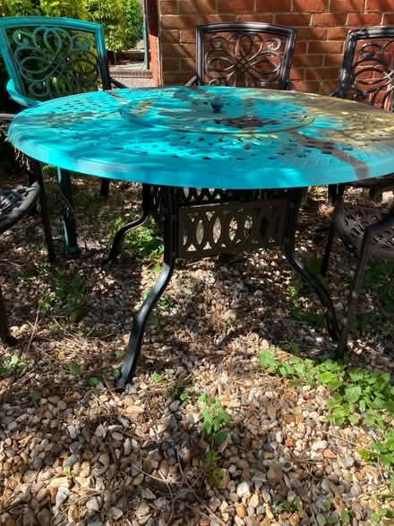 Photo of free Garden furniture table and chairs (Stotfold, Hitchin, SG5) #2