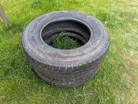 Photo of free Pair of tyres 205R16C (Middleyard GL10) #1