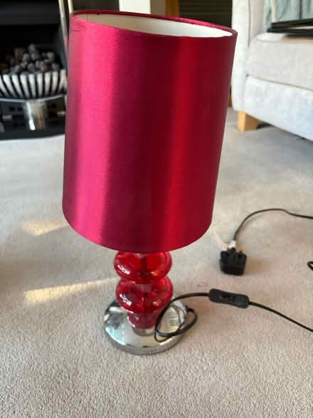 Photo of free Red bedside lamp (Bury BL9) #1