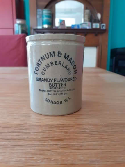 Photo of free Fortnum & Mason stoneware jar (Wandsworth Common SW12) #1