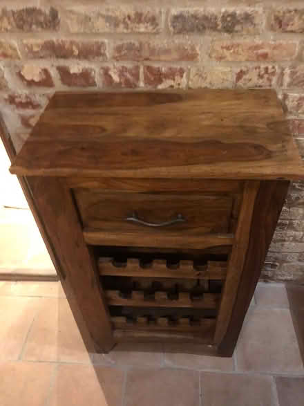 Photo of free Wooden butcher block / wine rack (Great Bardfield, CM7) #3