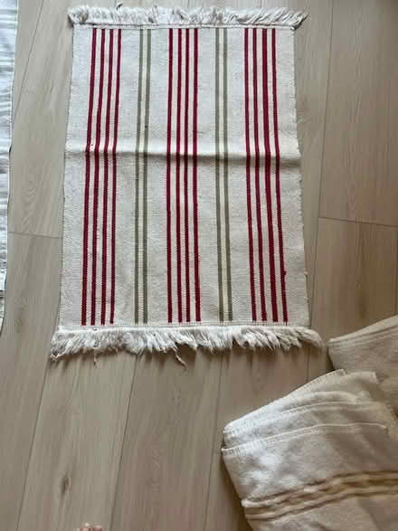 Photo of free Red, white and grey small mat (Golden Triangle) #1