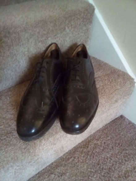 Photo of free Gents shoes, NB right shoe is built up. Size 11 (Barlborough S43) #1