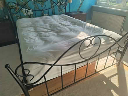 Photo of free King size bed frame black metal (Mereworth ME18) #1