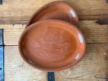 Photo of free 2 terracotta oval plates (Filton) #2